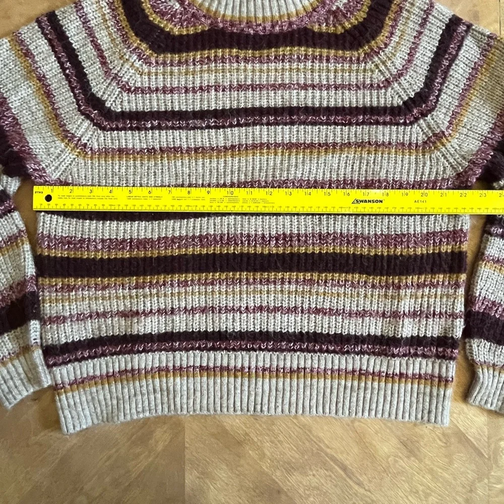 Old Navy Striped Chunky Knit Sweater | Size L Tall